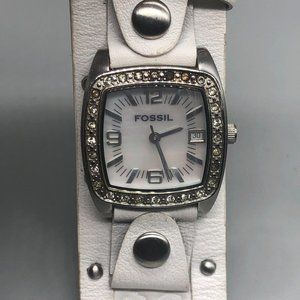 Fossil White and Silver Women's Watch